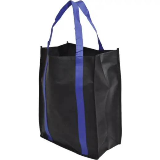 Boeing Gusset Shopper Bag Black-Blue